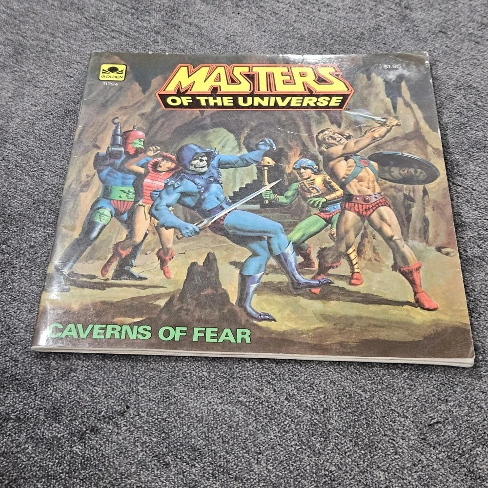 Vintage Masters‎ of the Universe Caverns of Fear 1983 He-Man Skeletor Book